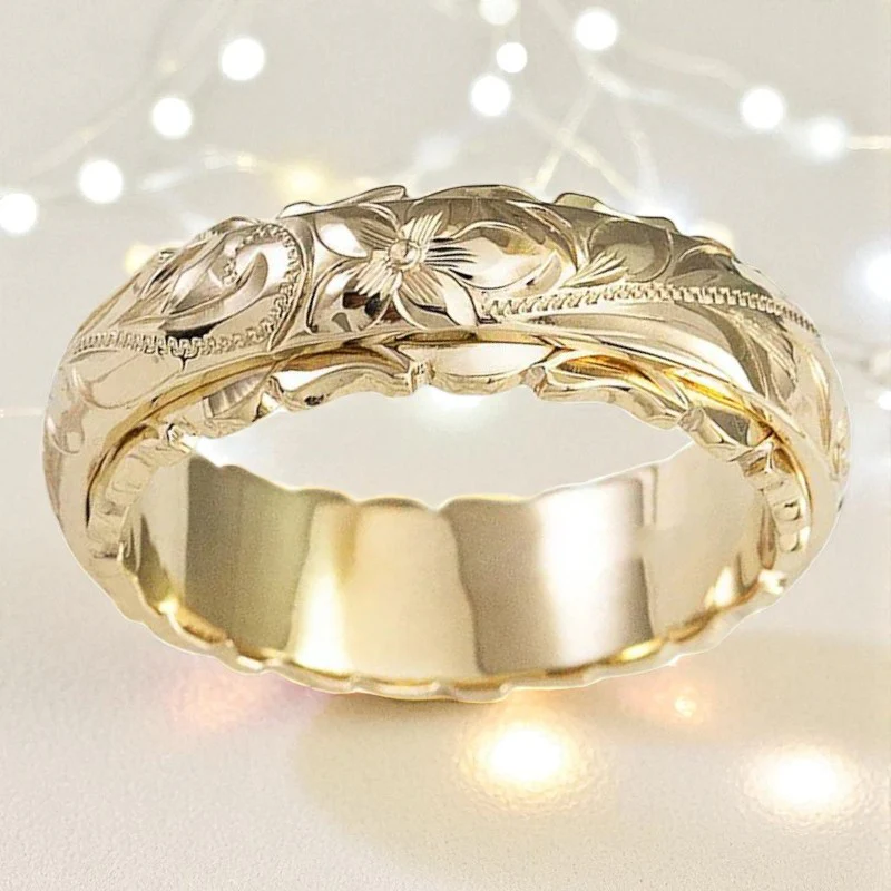 Antique Gold Flower Ring | Gold 18k - Image 2