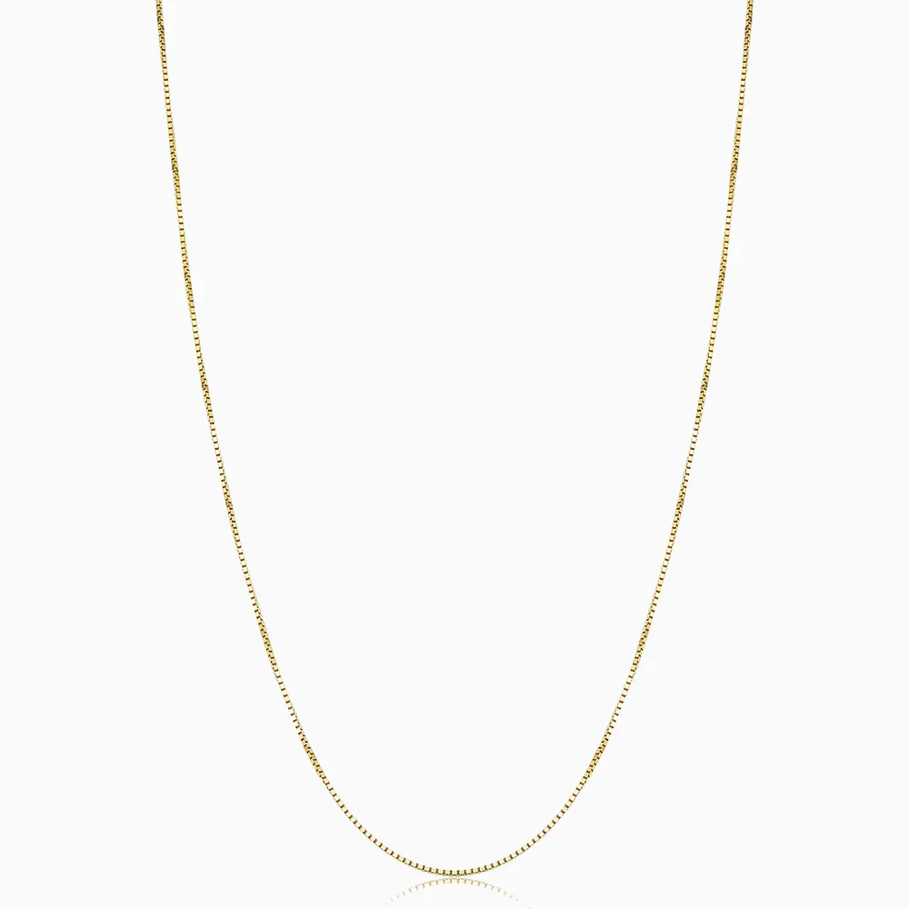 Bodega Box Necklace | Gold 18k