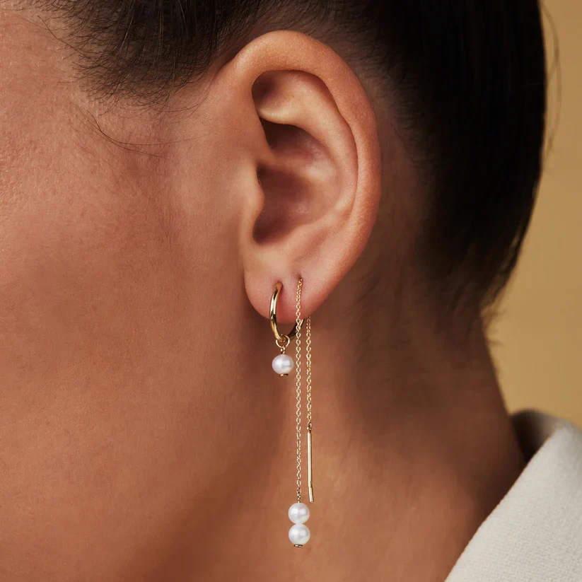 Delia Crest Earrings | Gold 14k - Image 2