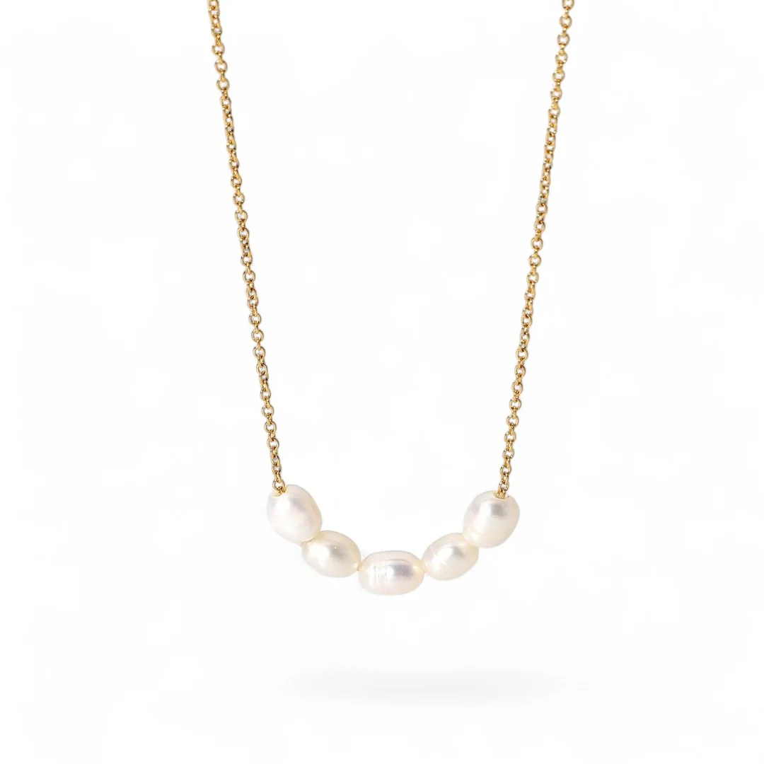 Elegant Freshwater Pearl Choker Necklace - Image 2