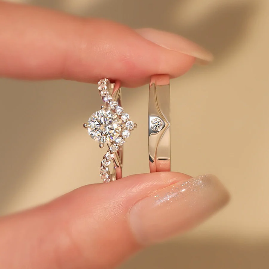 Elric Amora Couple Rings | White Gold 16k - Image 3