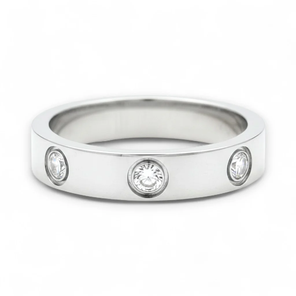 The Calming Ring | White Gold 18k