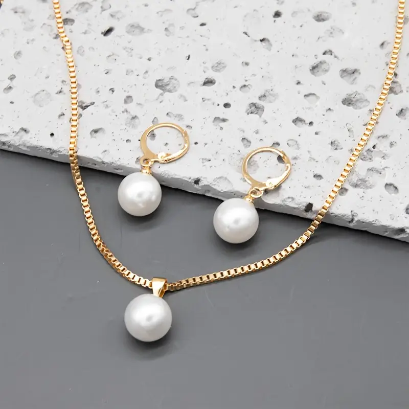 Golden Grace Pearl Jewelry Set | Gold 18k - Image 7