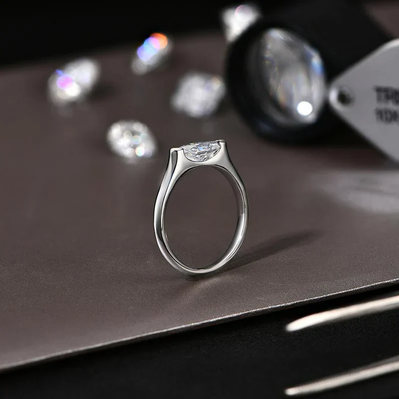 Hailey Playa Thin Ring | White Gold 18k - Image 2