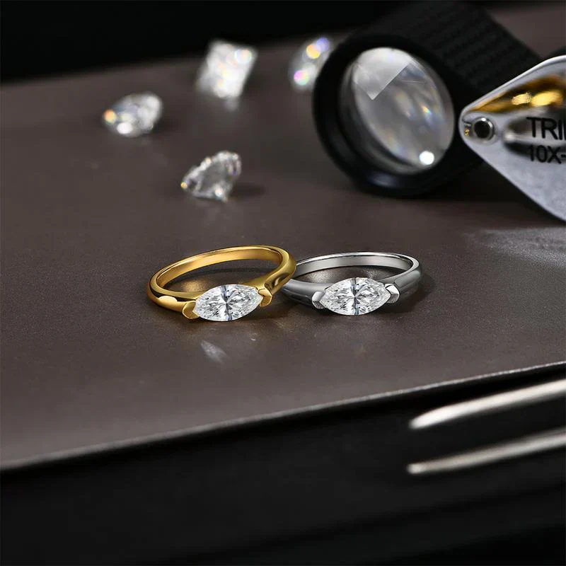 Hailey Playa Thin Ring | White Gold 18k - Image 3
