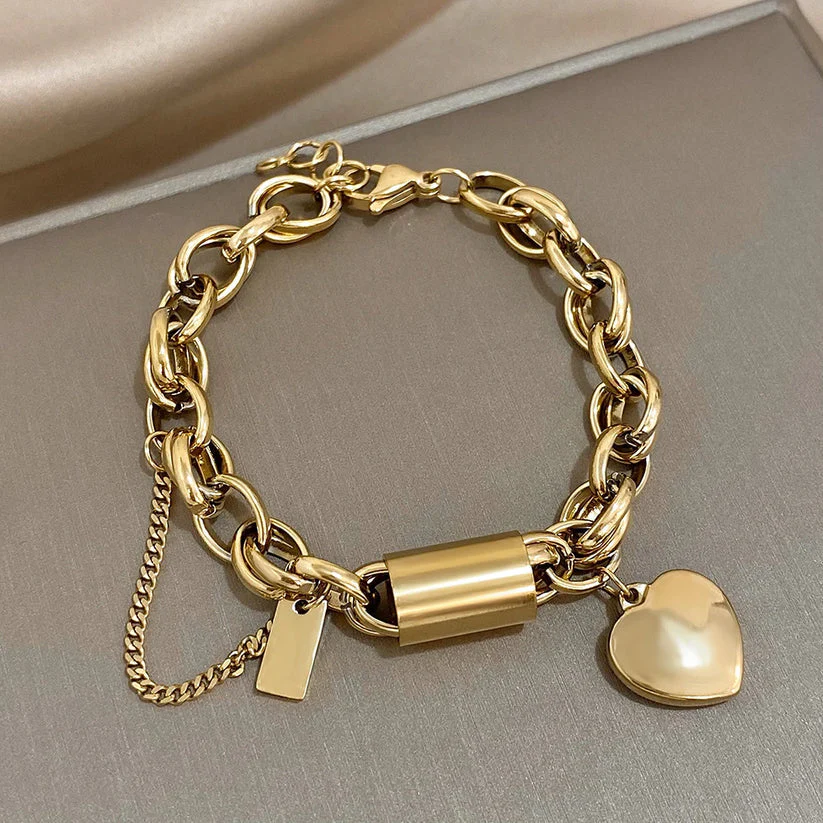 Heartened Chunky Bracelet | Gold 18k - Image 3