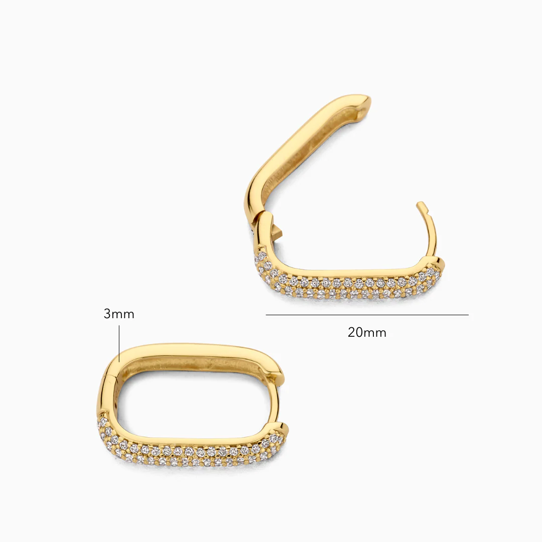 Icon Pavé Hoops | Gold 18k - Image 5