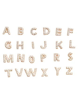 Initial Earring 1pc | Gold 16k - Image 2