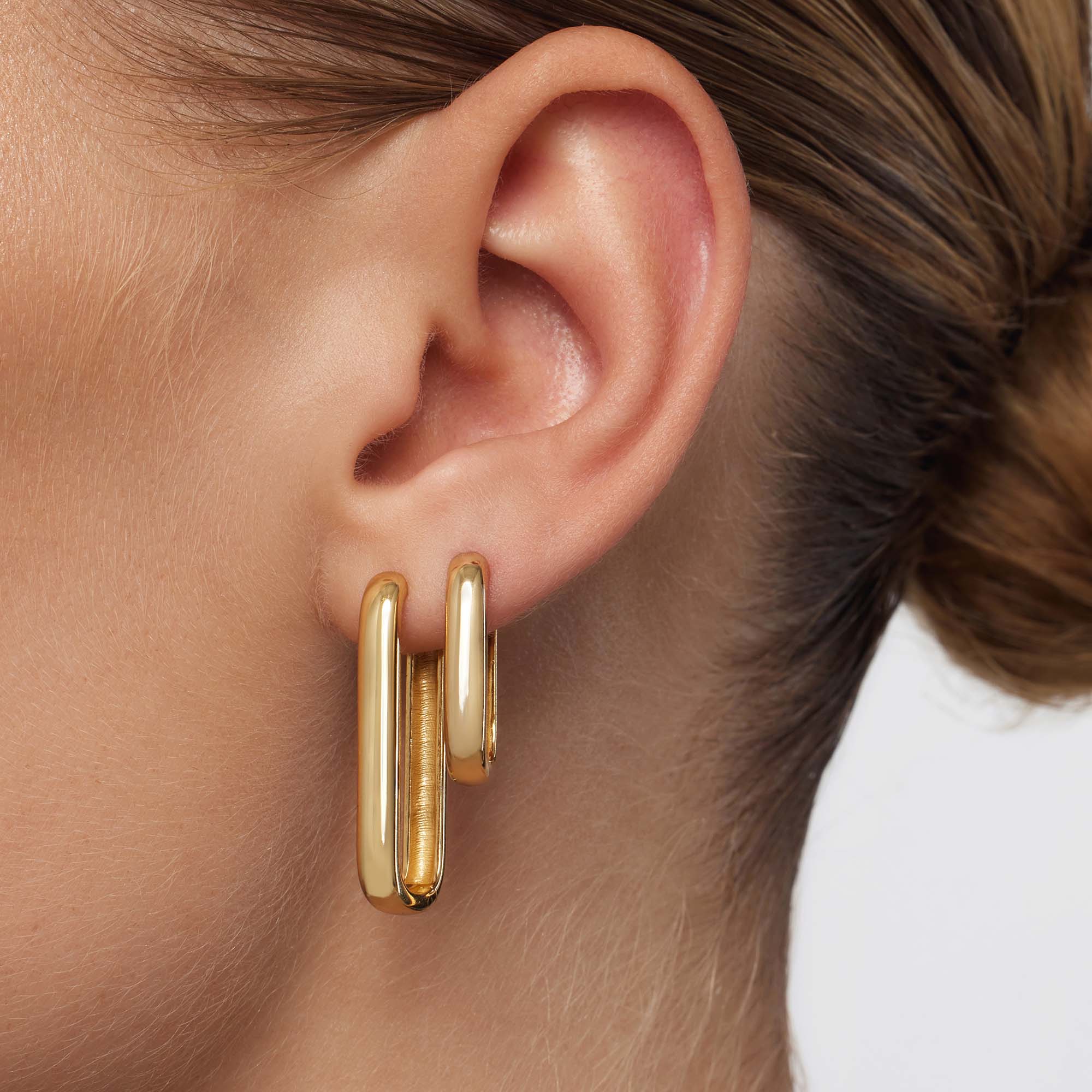Large Icon Hoops | Gold 18k - Image 2