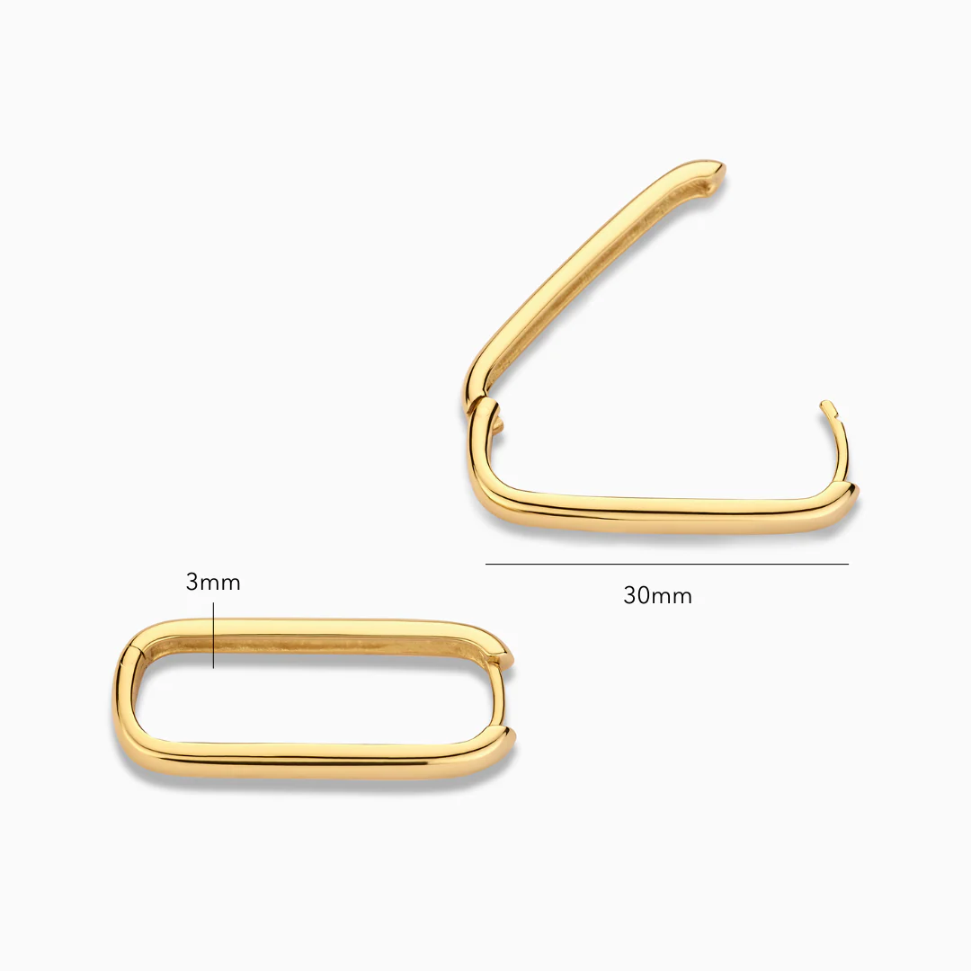 Large Icon Hoops | Gold 18k - Image 5