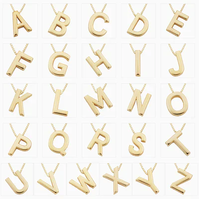 Love letter initial necklace | Gold 18k - Image 4