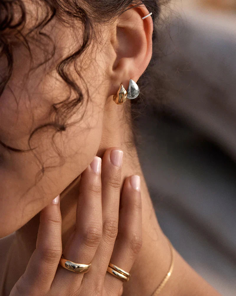 Mato Drop Earrings | White Gold 18k - Image 5