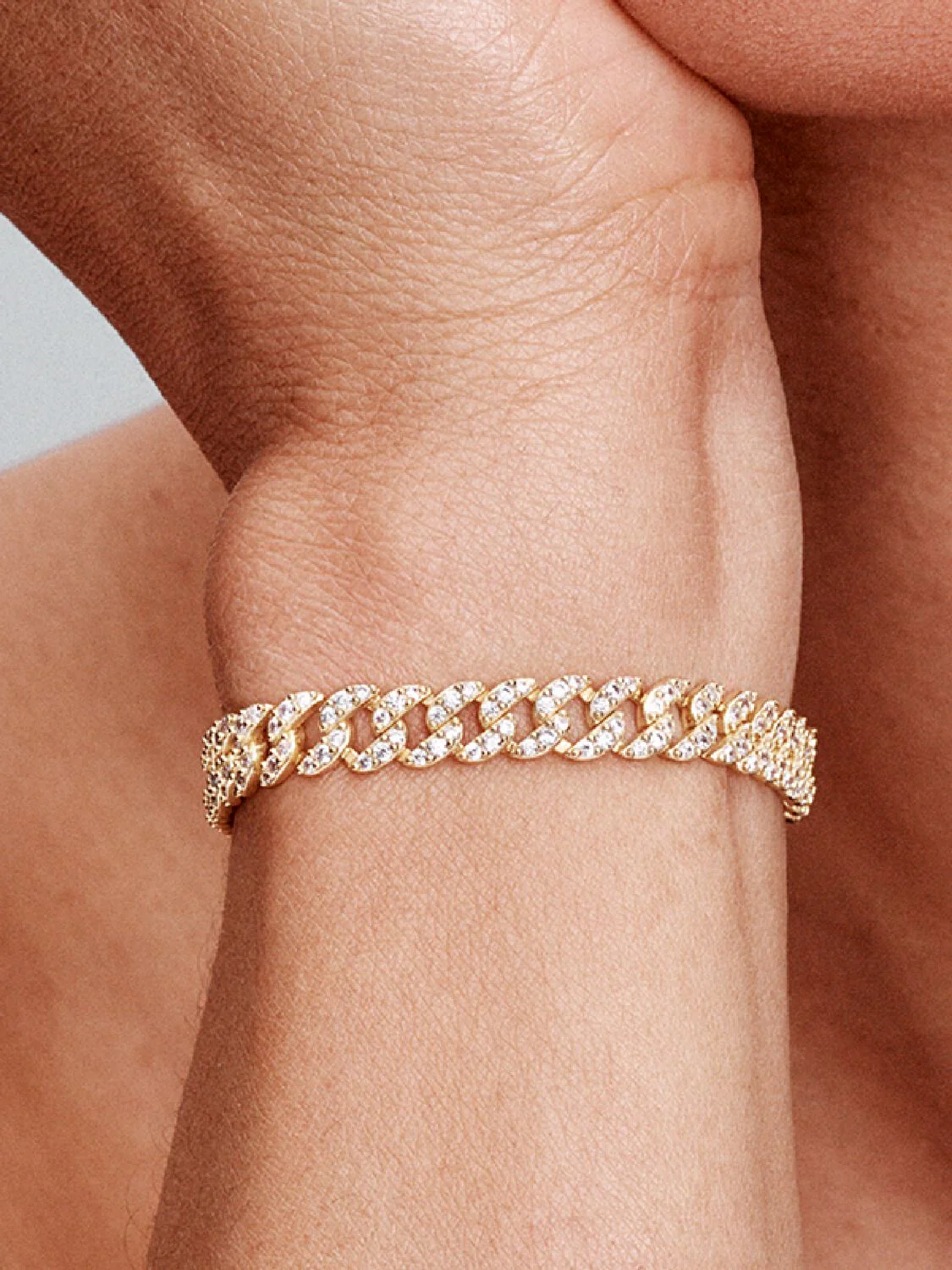 Moissanite Cuban Bracelet | Gold 18k - Image 6