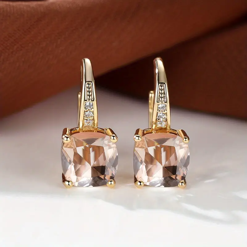 Mystic Sapphire Stone Hoop Earrings | Gold 18k - Image 11