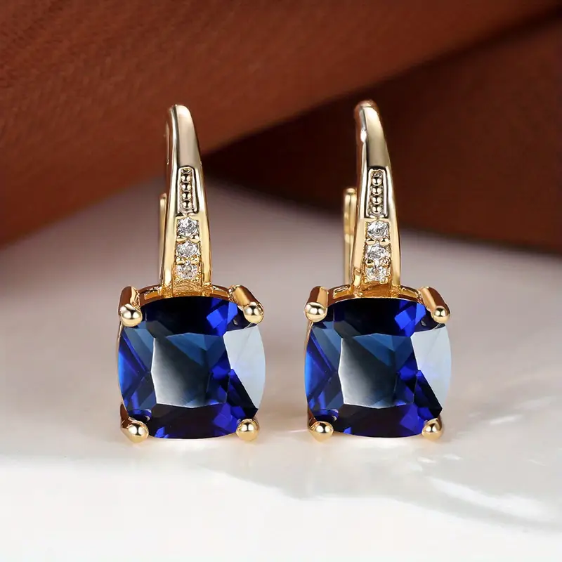 Mystic Stone Hoop Earrings | Gold 18k - Image 6
