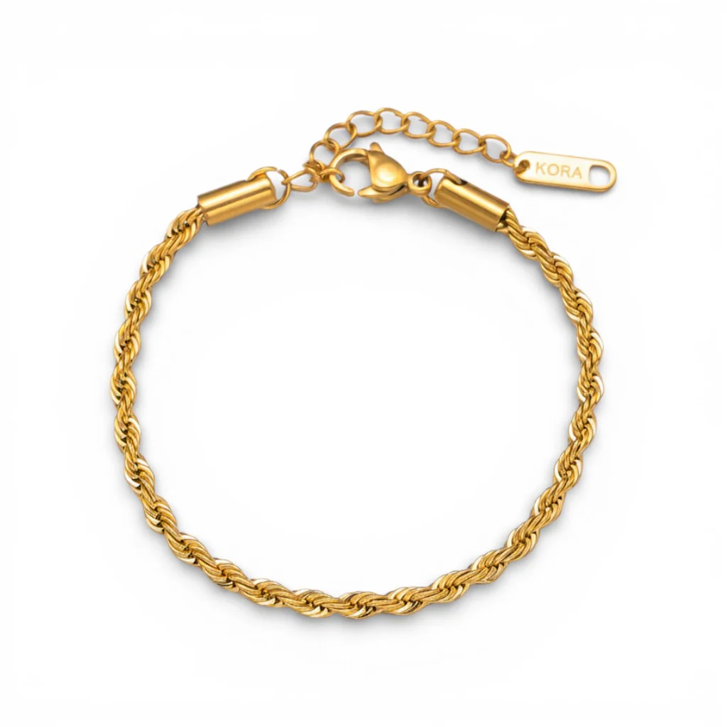"Paris" Braided Chain Anklet - Image 2