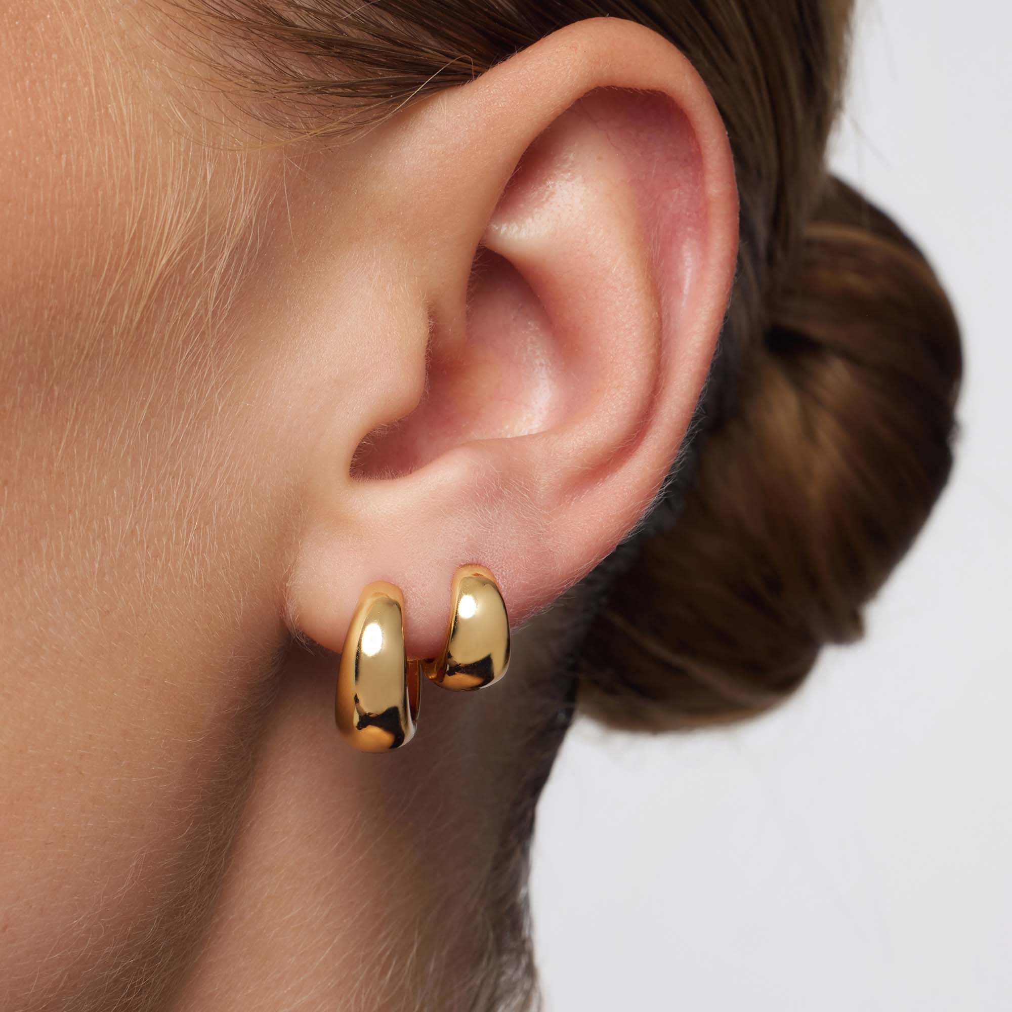 Rue Mini Hoops | Gold 18k - Image 2