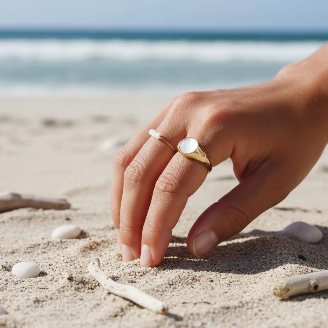 "Savana" Pearl Ring - Image 6