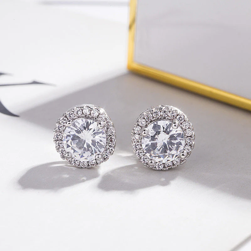 Solea Spark Earrings | White gold 18k