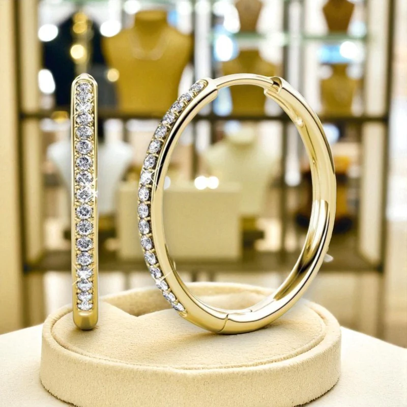 Sorel Pave Earrings | Gold 14k - Image 2