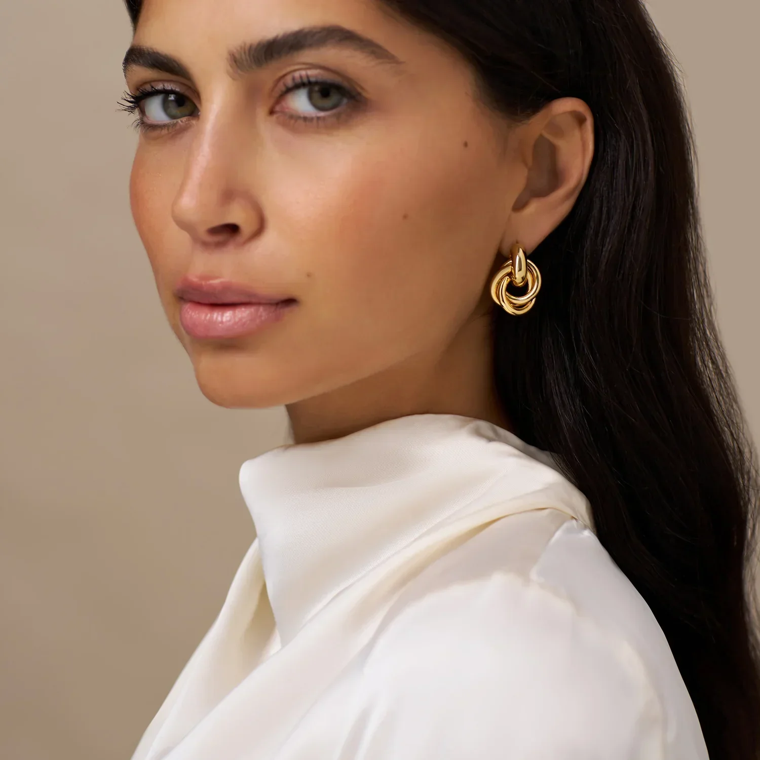 Statement Interlocking Earrings | Gold 14k - Image 5