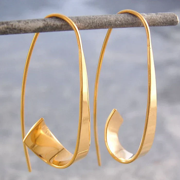 Vintage Spiral Earrings | White Gold 16k - Image 3